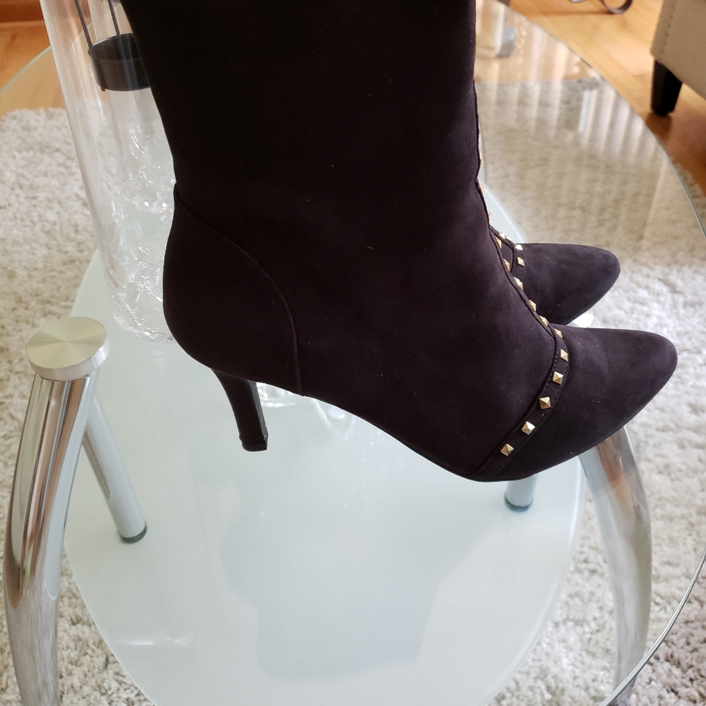 Gold Stud Booties - image 3